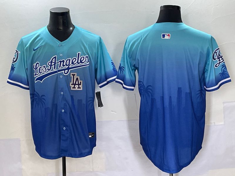 Men 2025 Los Angeles Dodgers Blank Blue Game Nike MLB Jersey style 6266